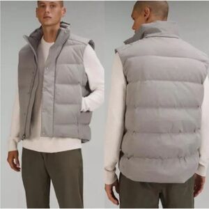 Lululemon Wunder Puff 600 Mens Down Vest Size Large Gray
